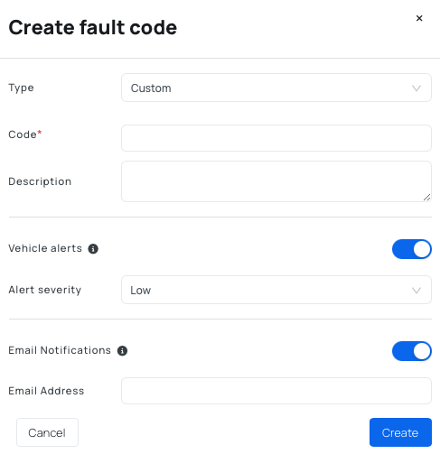 Create Custom Fault Code