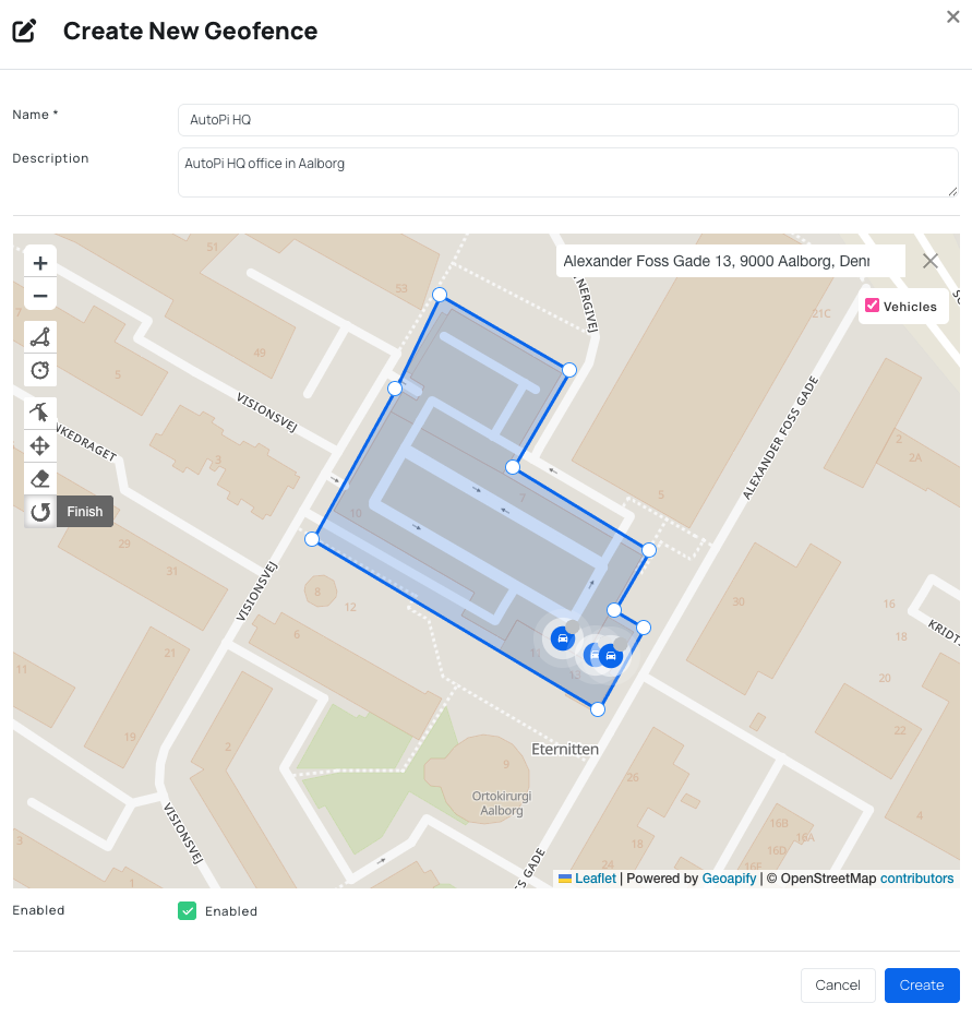 Create Device Geofence
