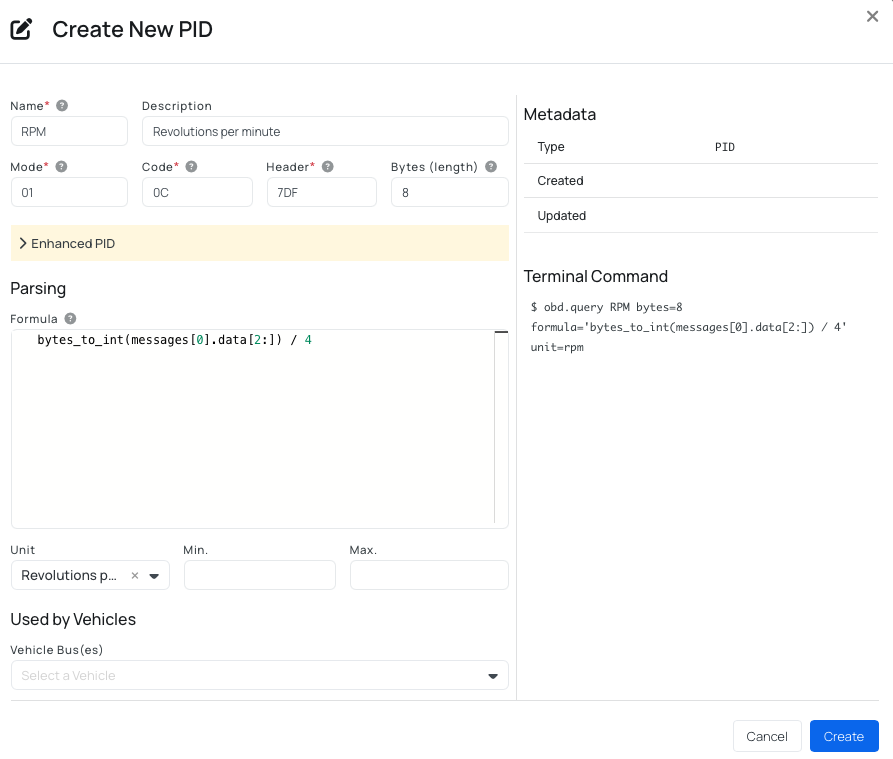 Creating a PID