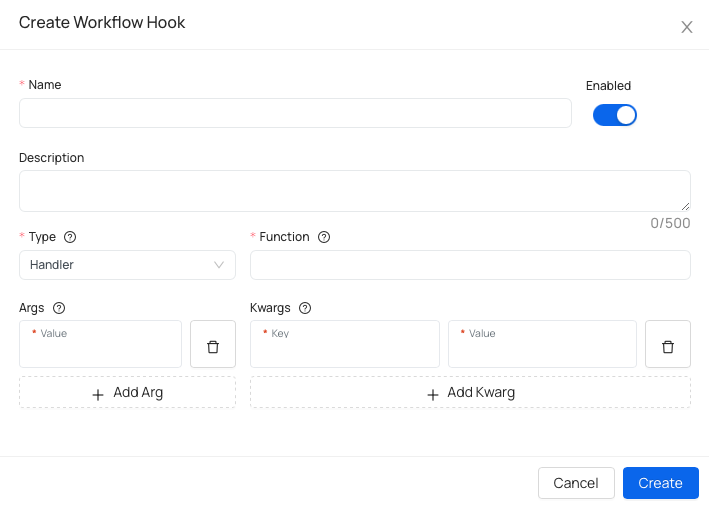 Create Workflow Hook