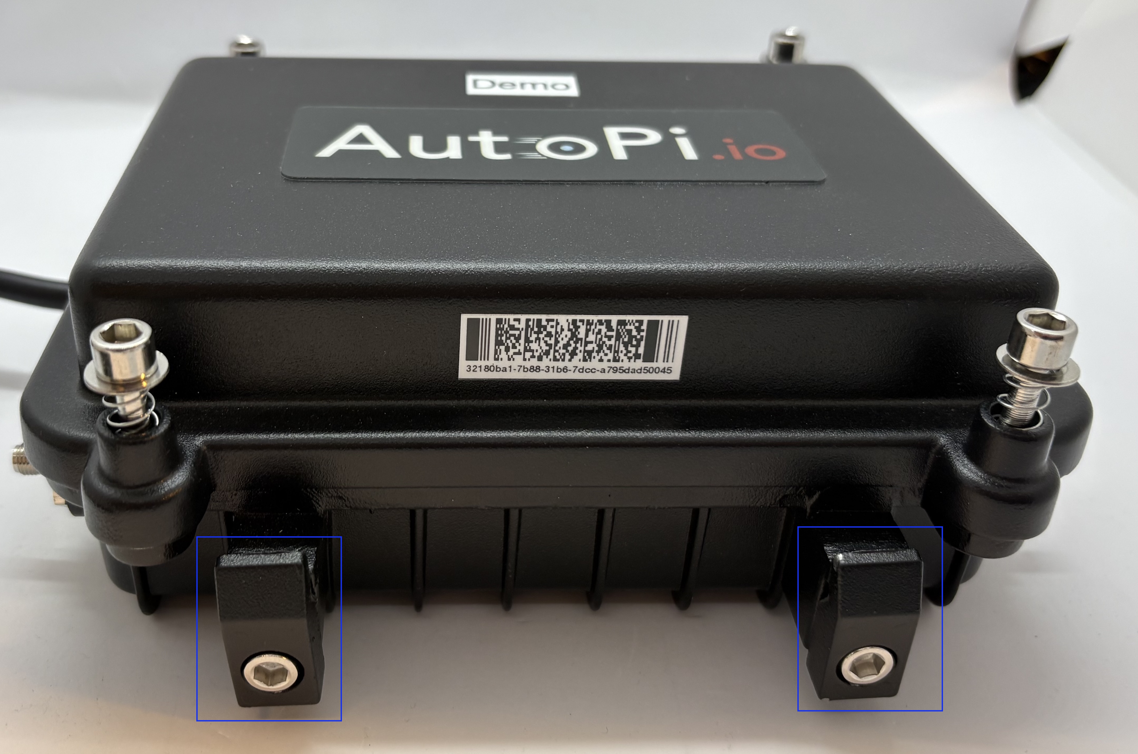 Mounting holes for AutoPi CAN-FD Pro with IP67 casing