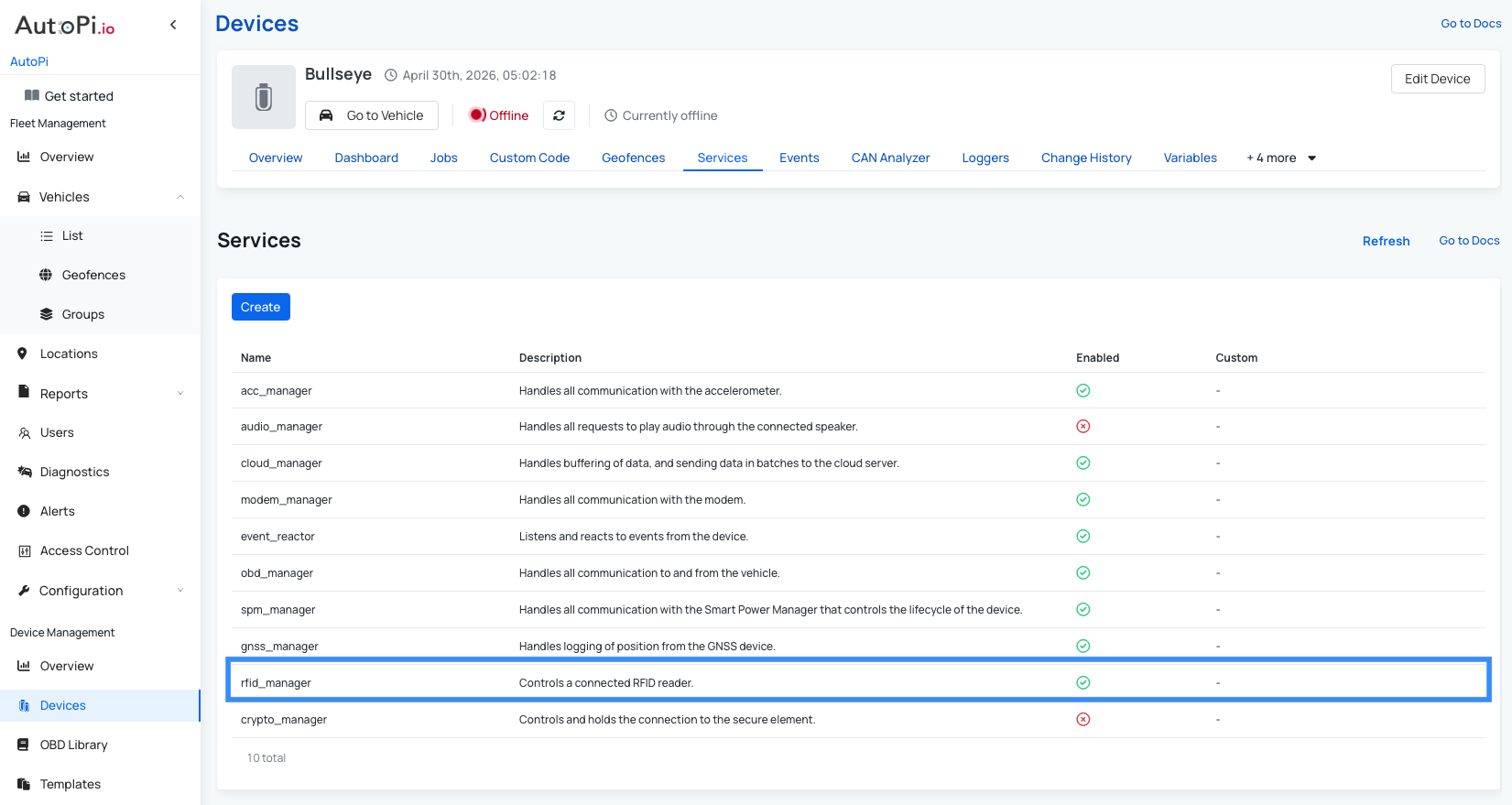 RFID_manager in Services