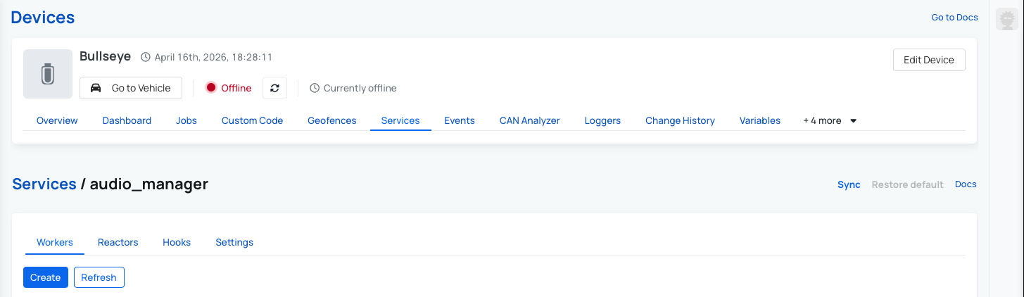 Configuring a Service