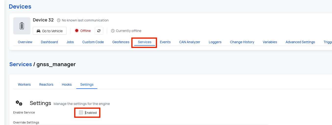 Disable the gnss manager service