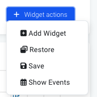 Widget actions