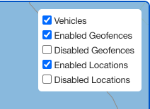 Fleet map options